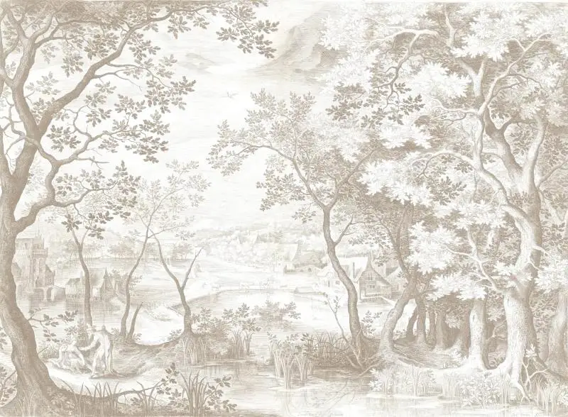 

Текстильные обои Beibehang Европейские лесные пейзажи