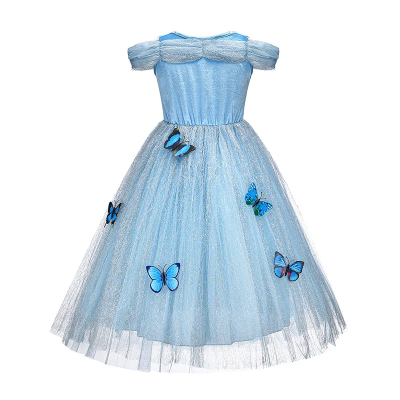 Детское платье с бабочками для девочек