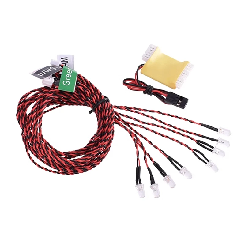 

1 комплект, 4-6 в, фонарь для ночной навигации, стробоскоп, мигающий прожектор для круиза, для вертолета с дистанционным управлением