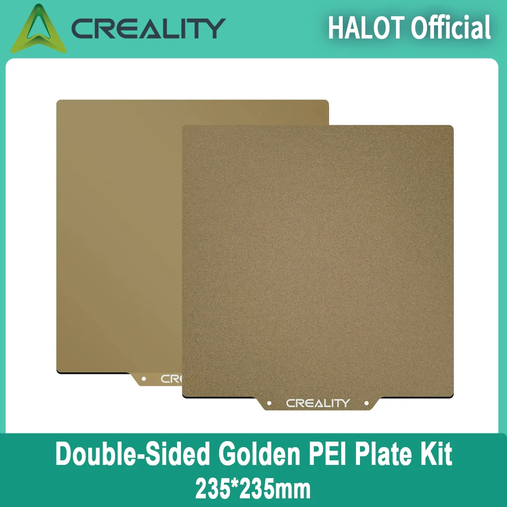 CREALITY 3D двухсторонний комплект золотых пластин для печати PEI + резиновый магнит