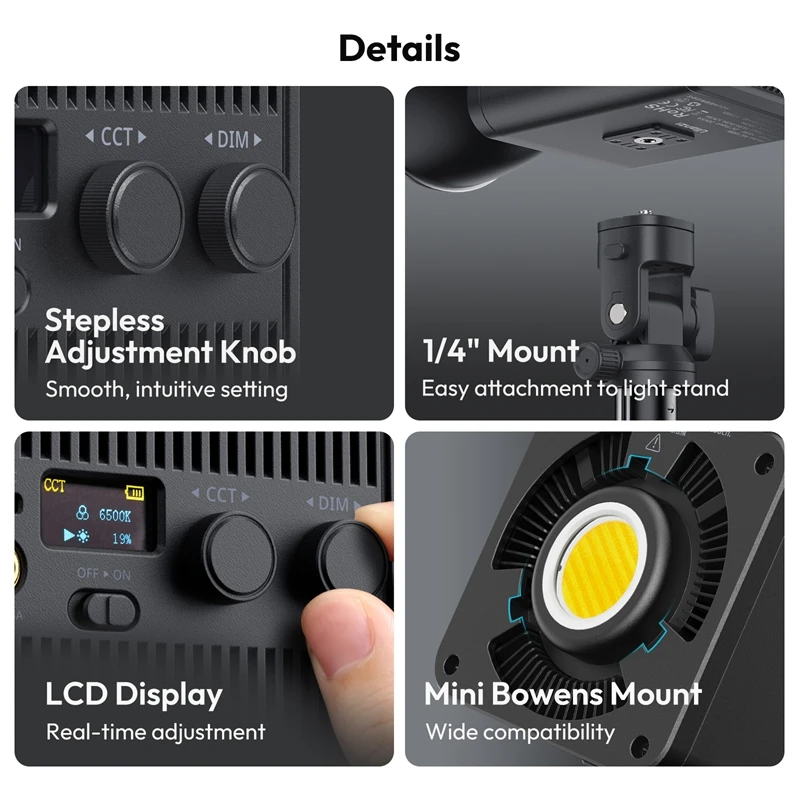 Ulanzi ML100RGB | ML100Bi 100W COB видеосвет