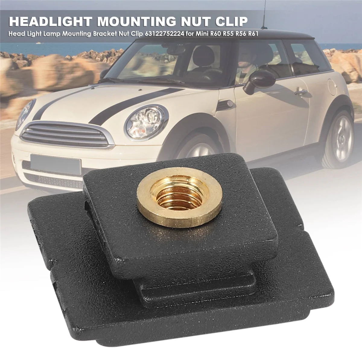Крепежный зажим для головки лампы 63122752224 Mini R60 R55 R56 R61 Countryman