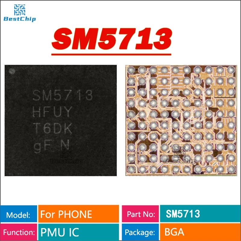 2-20 шт. SM5713 микросхема малой мощности для samsung S10 S10 + A40 A50 A60 A405 A505 A507 A515 A605 M215 M307 G973 G975 PMIC PMU