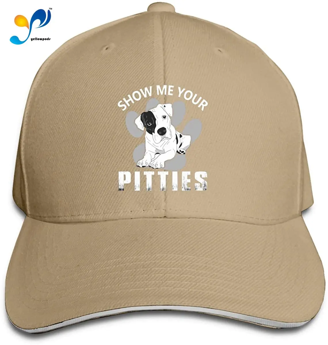 

Show Your Pitties Dog Men Cotton Classic Baseball Cap Adjustable Size