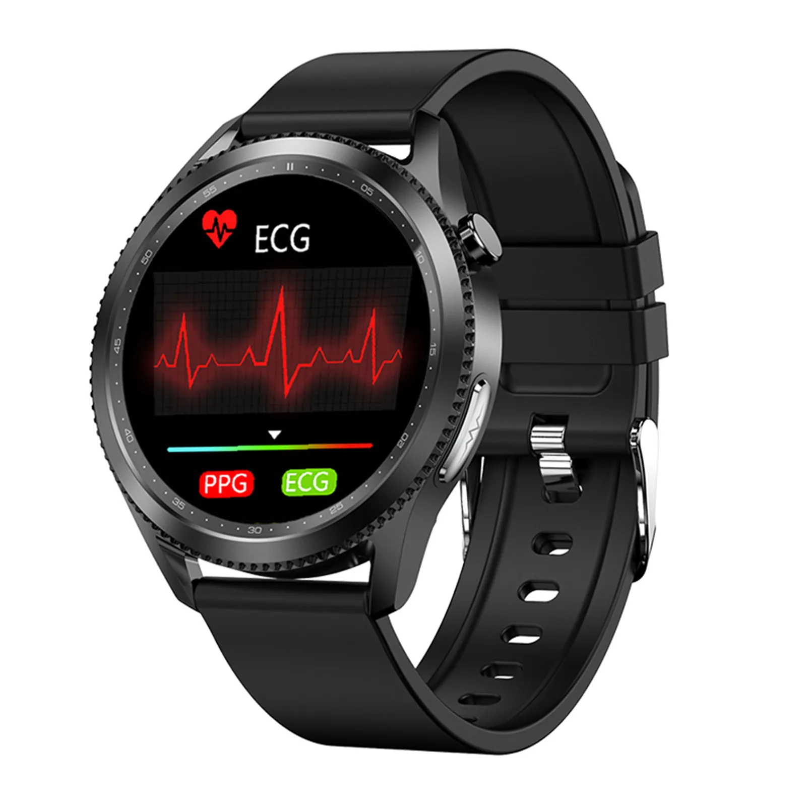 

Health Tracker ECG Smart Watch Fitness Tracker Smart Watch Blood Pressure ECG Body Temperature Heart Rate Monitor Alarm Clock