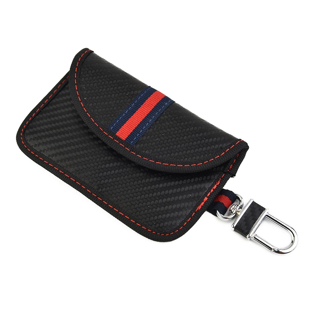 

Car Key Signal Blocker Pouch Faraday Cage Fob Pouch Keyless RFID Blocking Bag Anti-theft Rfid Keys Bags Interior Trim