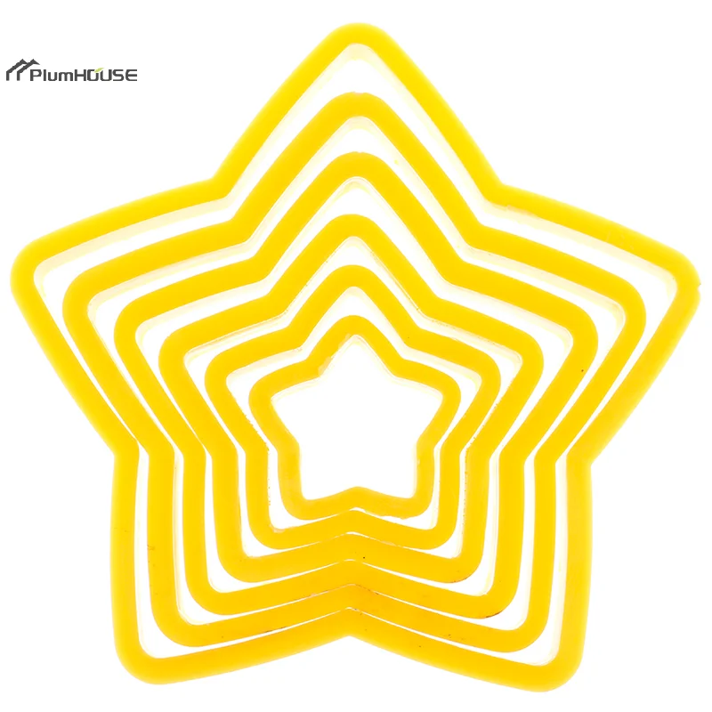 6 шт./компл. рождественская елка формочка для печенья звезды форма резки торта