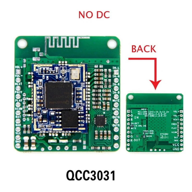 Плата аудиоресивера QCC3031 APTXHD с поддержкой Bluetooth 5 0 без потерь |