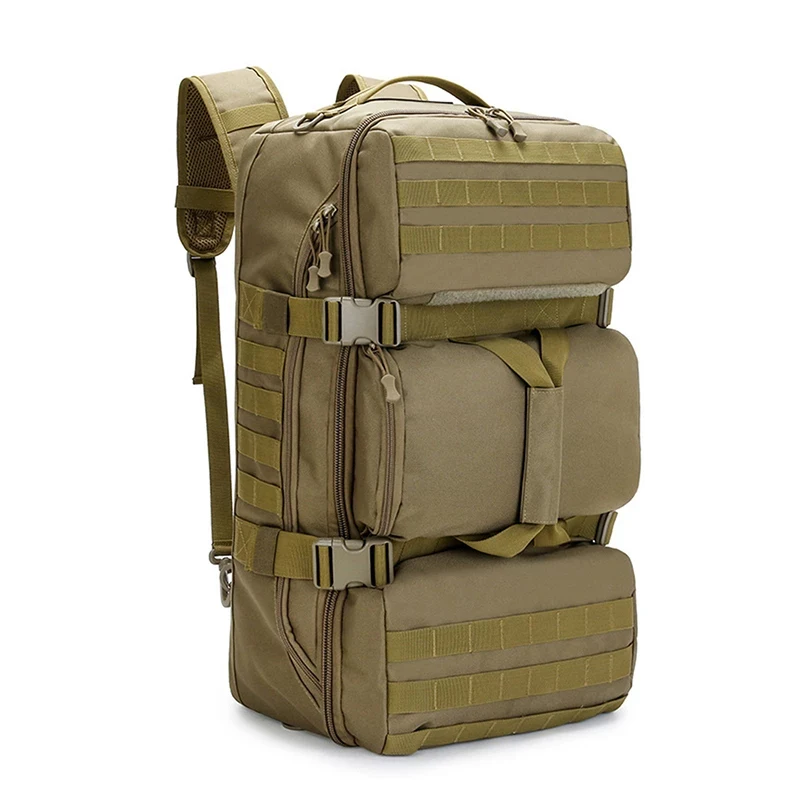 

65L Tactical Military Backpack High Capacity Outdoor Shoulder Bag Waterproof Nylon Molle Backpack Trekking Climbing 3D Rucksack
