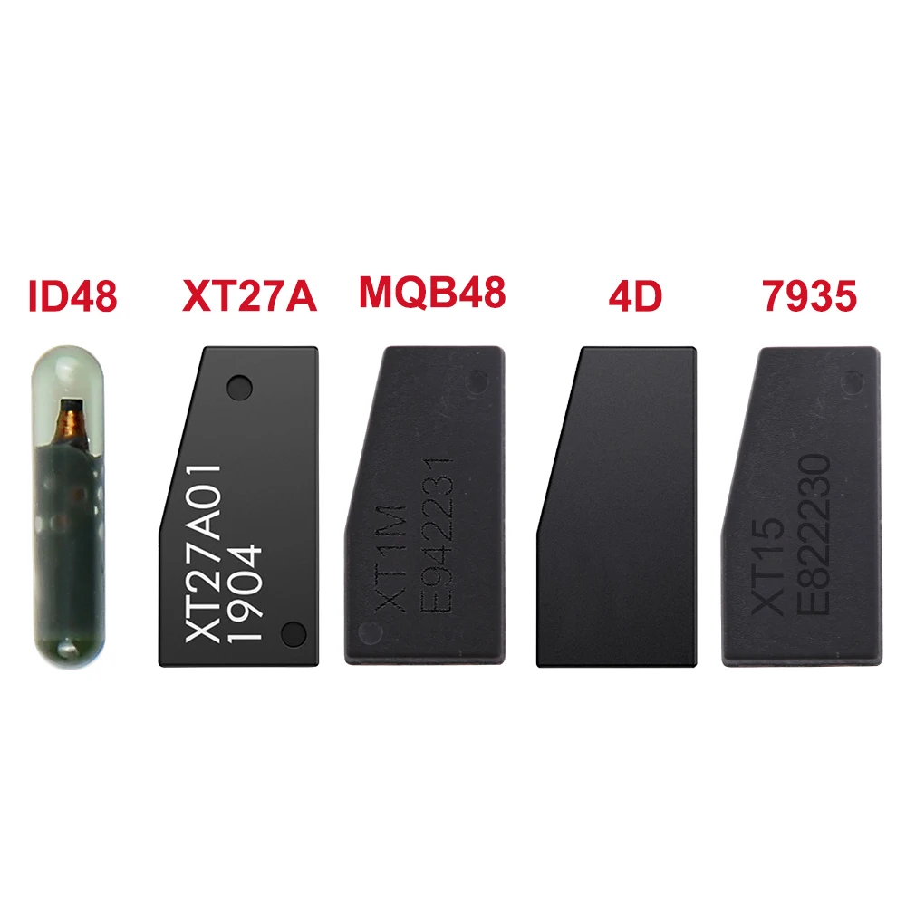 

Xhorse VVDI Chip Super Chip XT27B XT27A 4D/4C 7935 XT15 MQB48 XT1M ID48 Типы транспондера для VVDI2/VVDI Mini Key Tool Max