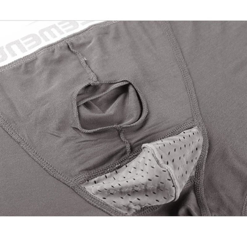 Мужские трусы из модала серебристый пояс Поддержка мошонки функциональные