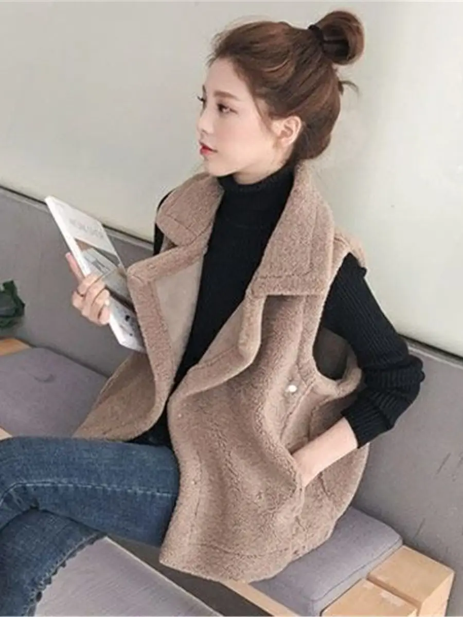 

Женский жилет в стиле панк, без рукавов, в Корейском стиле