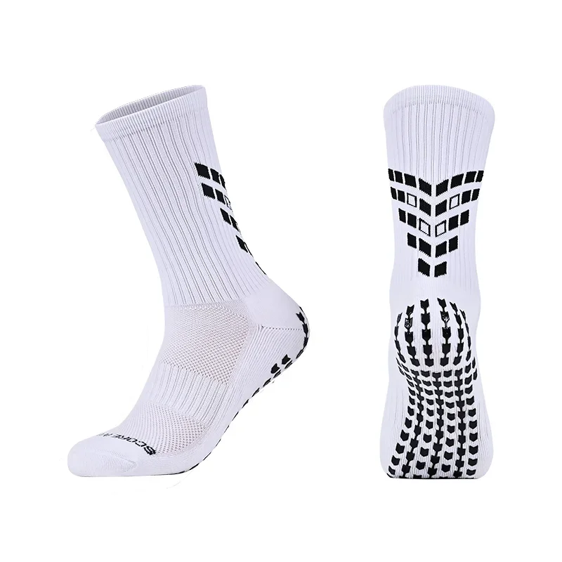 Новые нескользящие футбольные носки хлопковые квадратные силиконовые присоски