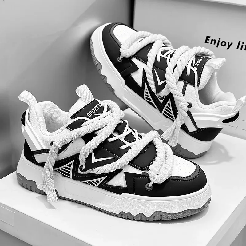  Дизайнерская мужская обувь зимняя модная универсальная для хлеба студенческая