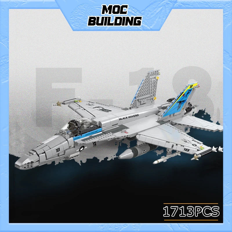 

1713pcs FA-18 Fighter Spaceship War Building Block toys DIY plane Building Bricks City Construction Toys Toys For Children