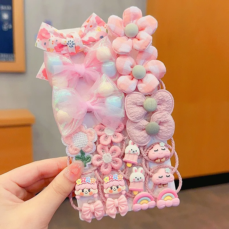 

Elastic Hair Bands Sweet Bowknot Girls Hair Accessories Princess Hair Ties Cute Cartoon Animals Kids Headwear Children Headdress