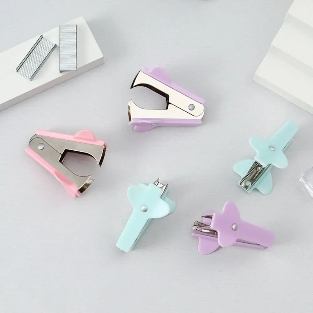 

Staples Removal Tool Mini Staples Remover Multifuntional Macaron Color Staple Extractor Nail Out Less Effort Staples Puller