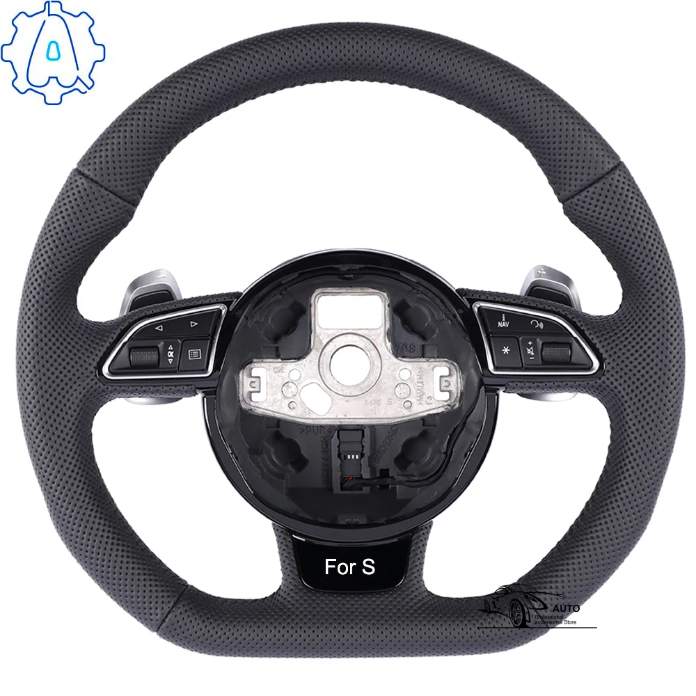 

For Audi A4 B8 PA perforated multifunction steering wheel