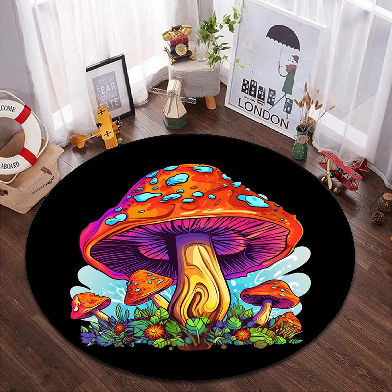 Красочный фетровый коврик с 3D-принтом: противоскользящий устойчивый к