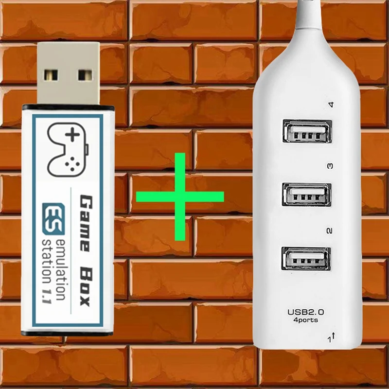 Игровая палка USB Flash с открытым исходным кодом игровая коробка + концентратор для