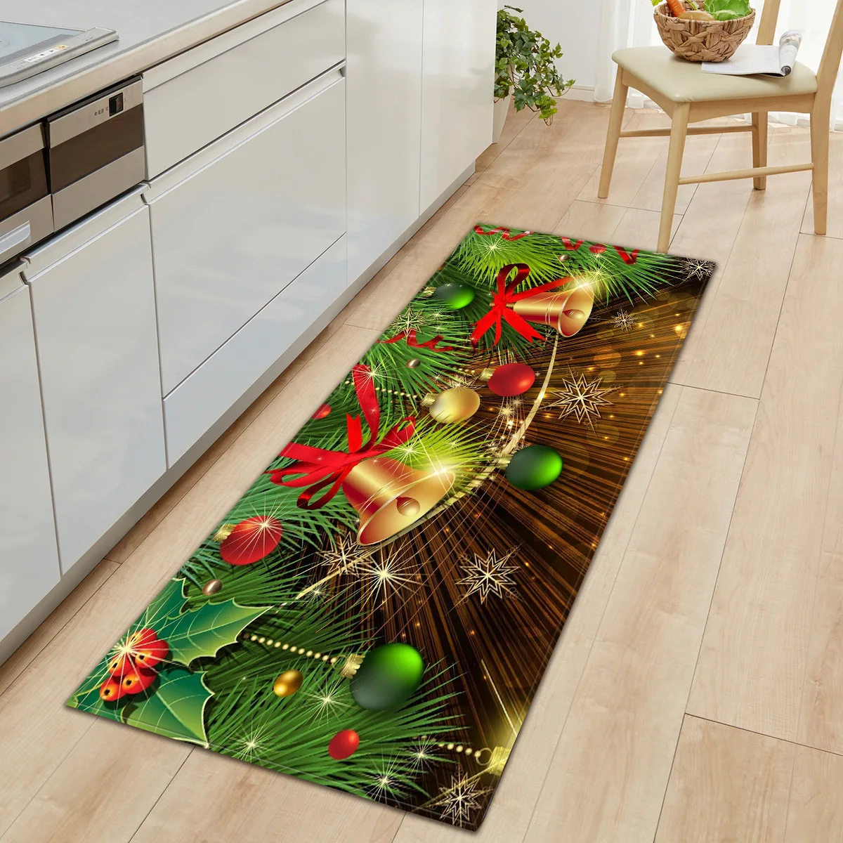 

Merry Christmas Room Decor Rugs Soft Bedroom Living Room Footmat Anti Slip Kitchen Carpet Welcome Entrance Doormat Washable