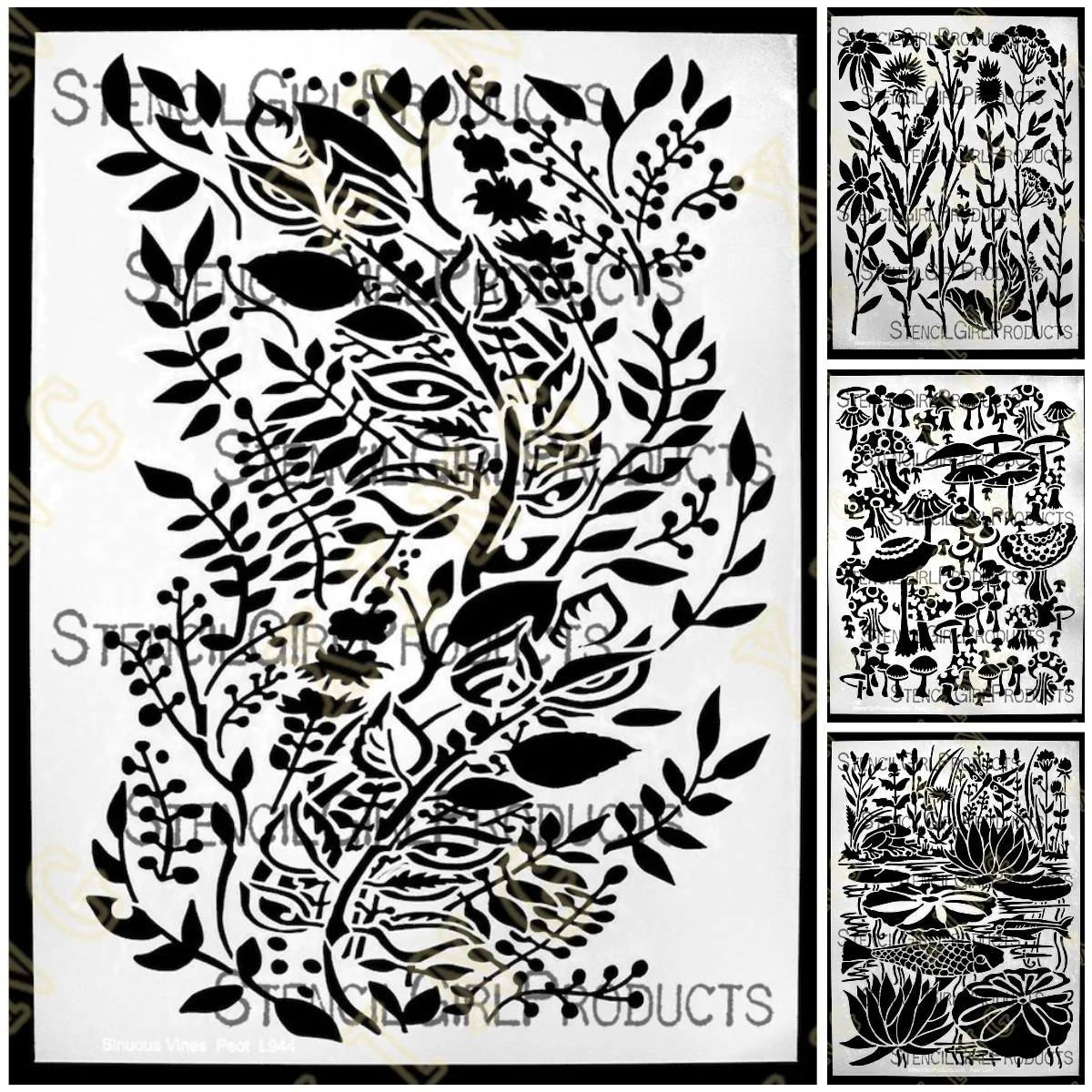 

Flowers Creatures Diy Embossing Paper Card Template Craft Layering Stencils for Walls Painting Scrapbooking Stamp Album Decor