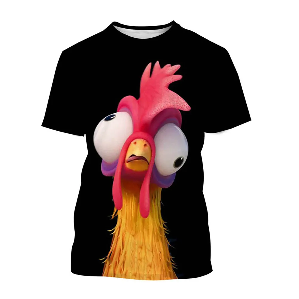 

Hot ToysFunny Chicken T-Shirts Moana Cartoon Anime 3D Print Men Women Fashion Oversized T Shirt Kids Boy Girl Tees Tops Clothing