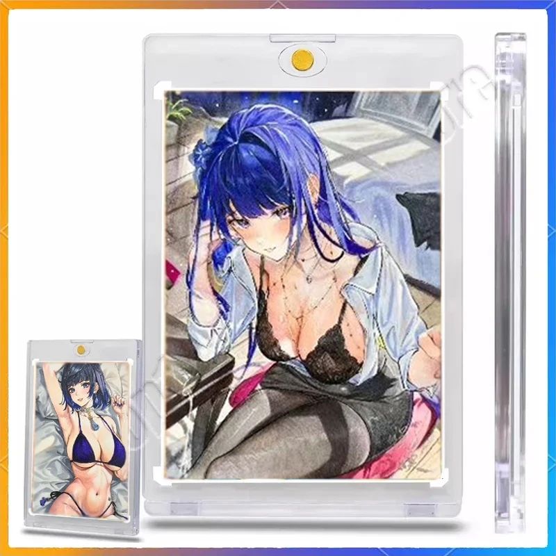 

Sexy Card Anime ACG Card Brick 35Pt Magnetic Universal Card Brick Frame Display Stand Collectibles Transparent Protective Shell