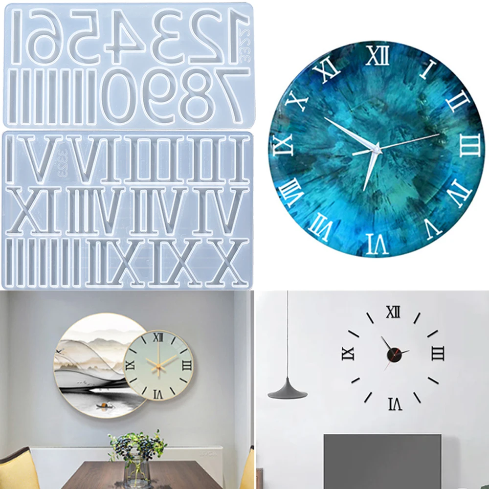 Силиконовая форма для изготовления круглых часов