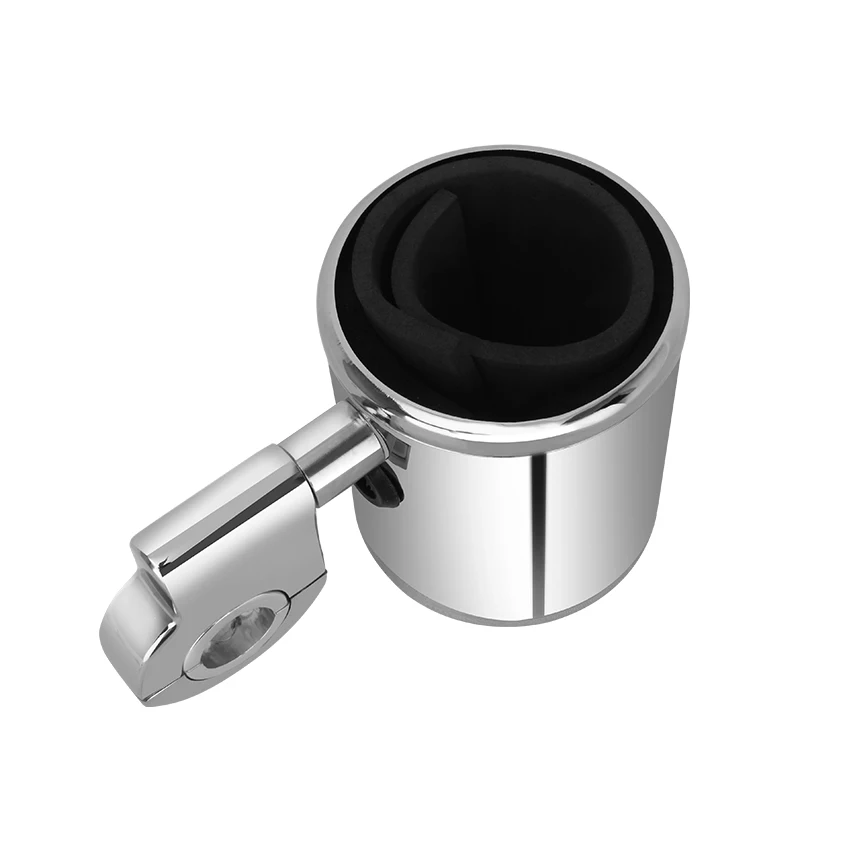 

Хромированный Регулируемый подстаканник для Harley Touring Sporster Dyna Softail breaker ATV универсальные мотоциклетные модели от 22 мм до 32 мм