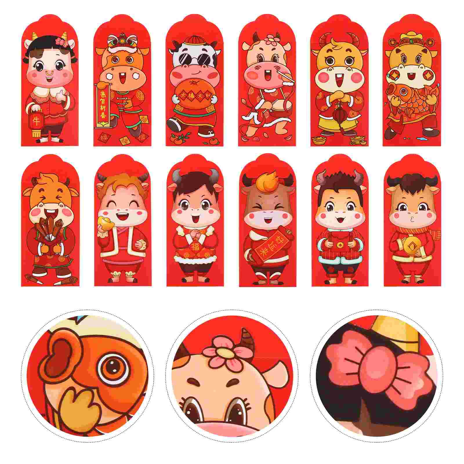 

Money Chinese Envelope Lucky Red Year New Festival Spring Bao Hong Wedding Pockets Envelopes Party Favors Packet Decorations