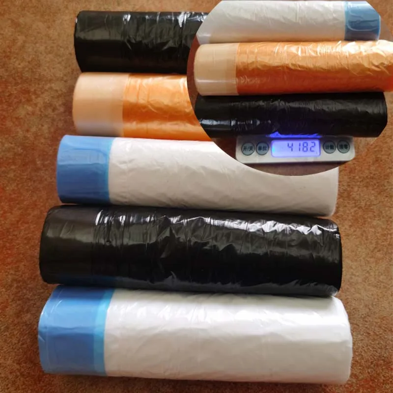 

Thicker Household Drawstring Garbage Bag Strong Disposable Trash Pouch Kitchen Storage PE Bags