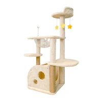 pet stairs comfortable cat climbing frame corner scraper sofa place for cats house scratcher with a house sisal scratching post