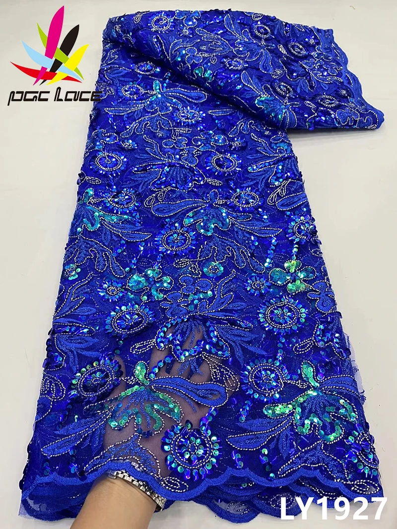

Африканская кружевная ткань 2022, высокое качество, французская сетчатая кружевная ткань с блестками, нигерийские кружевные ткани для свадебного платья lyтоg