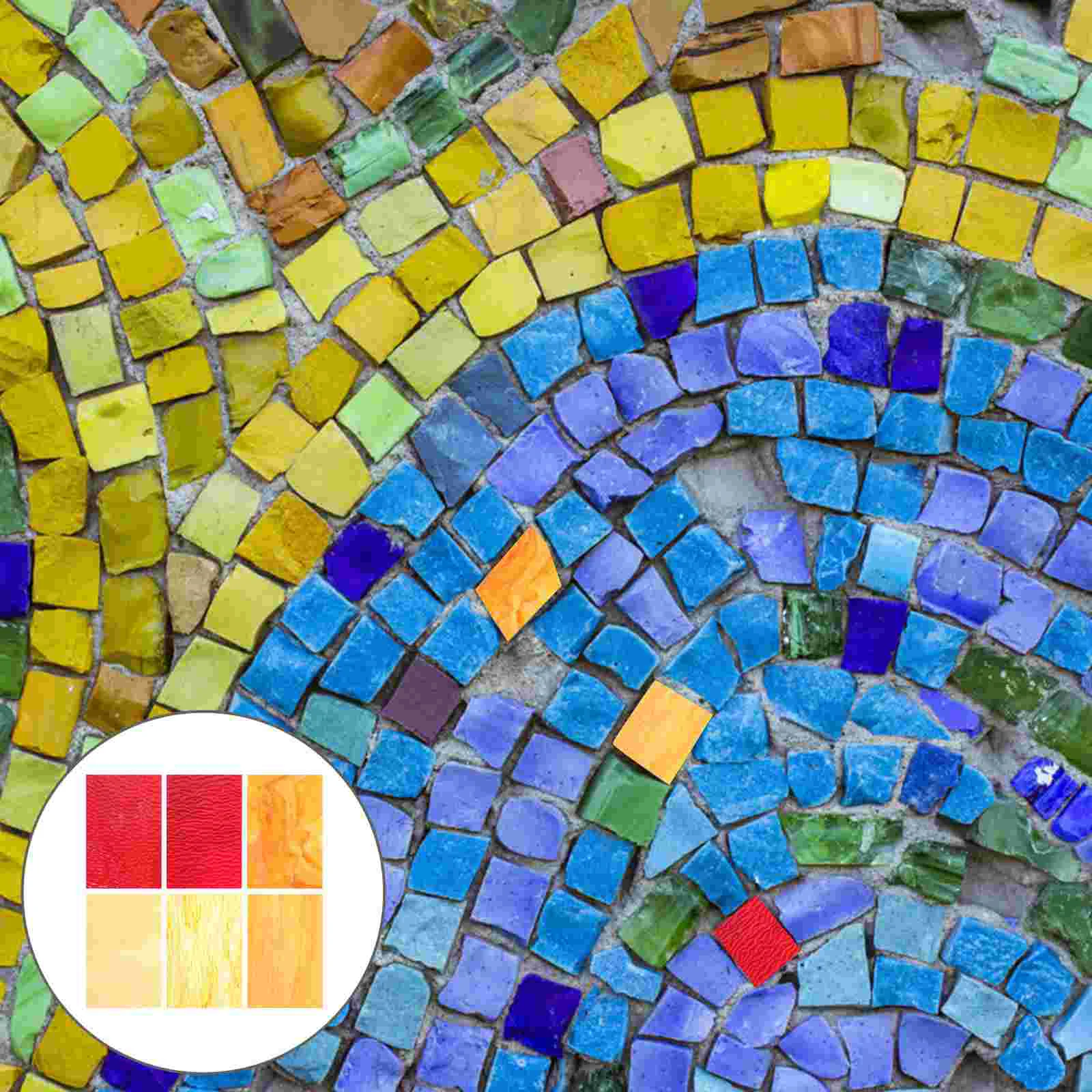 

Стеклянная плитка, керамические квадратные окрашенные элементы, разбитые водой, разноцветный набор для творчества