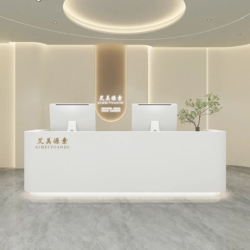 Роскошная мебель для офиса эстетический салон стойка регистрации современный