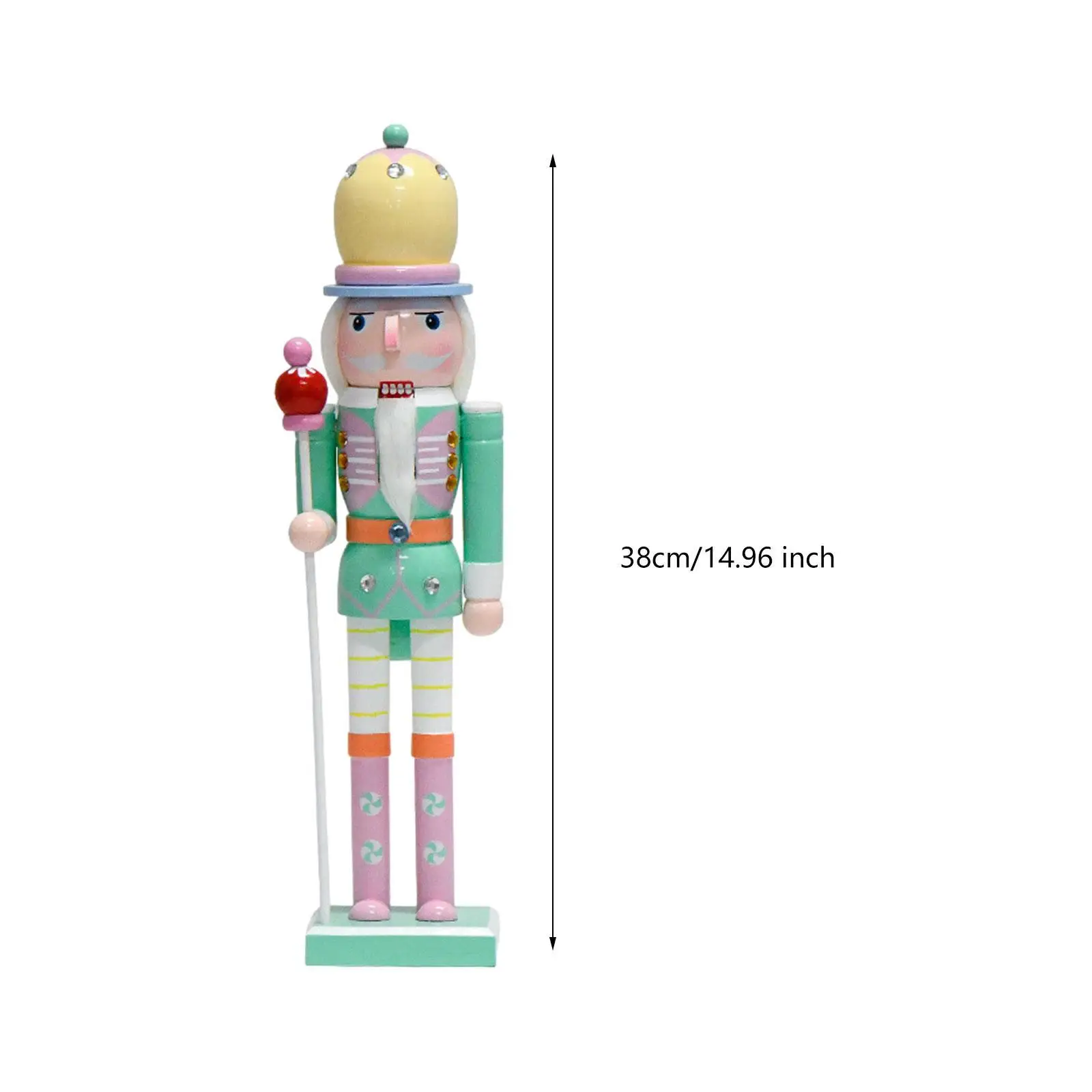Орнамент Щелкунчик высотой 38 см для фотореквизита в гостиной праздника