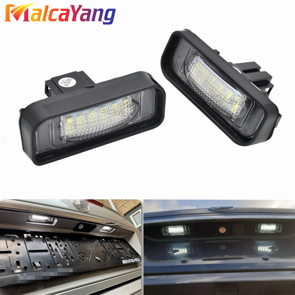 

Canbus No Error Super White Led License Plate Light for Mercedes Benz W220 S Class S320 S350 S500 S55 S600 S65 Number Plate Lamp
