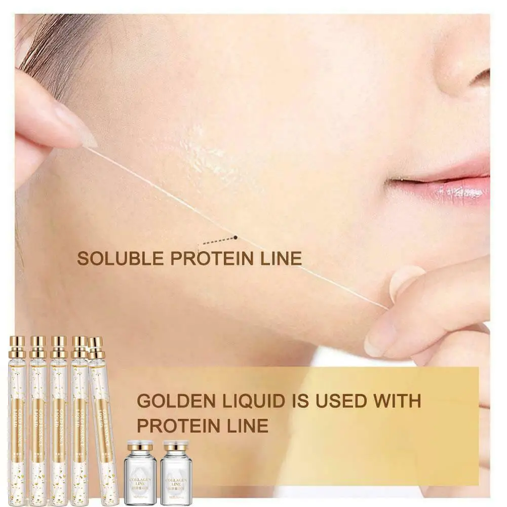 

24k Gold Protein Soluble Nano Gold Essence Hyaluronic Gold Essence Protein Essence Diluted Acid Fine Line Line Peptide Y9S1