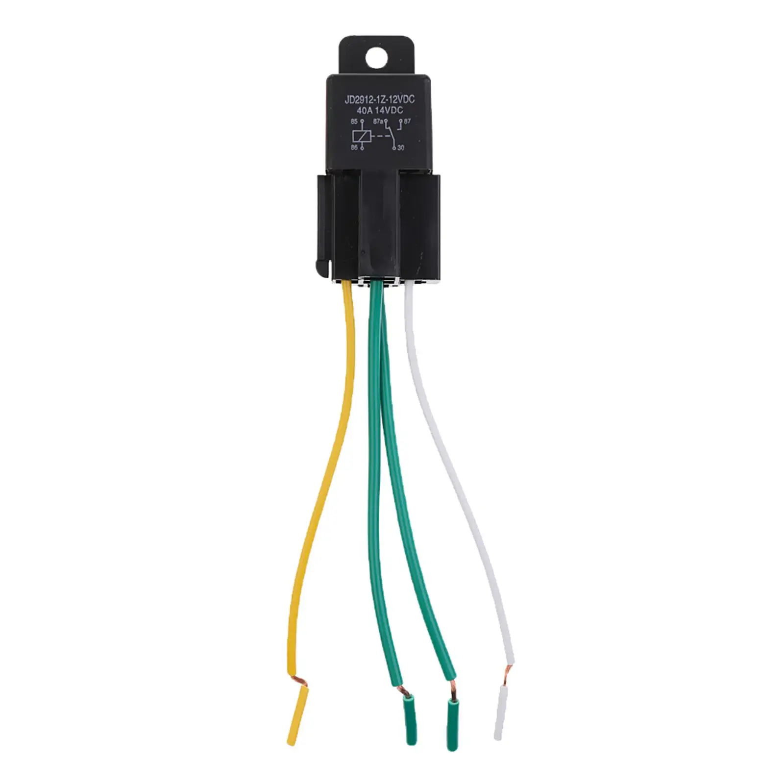 

12V 4 Car SPDT Automotive Power Relay With Wires Harness Socket NC