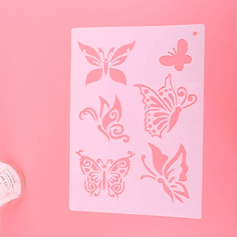 

Butterfly Painting Template DIY Layering Stencil Scrapbook Stamp Coloring Embossing Album Cake Crafts Decor Reusable 21*29.7cm