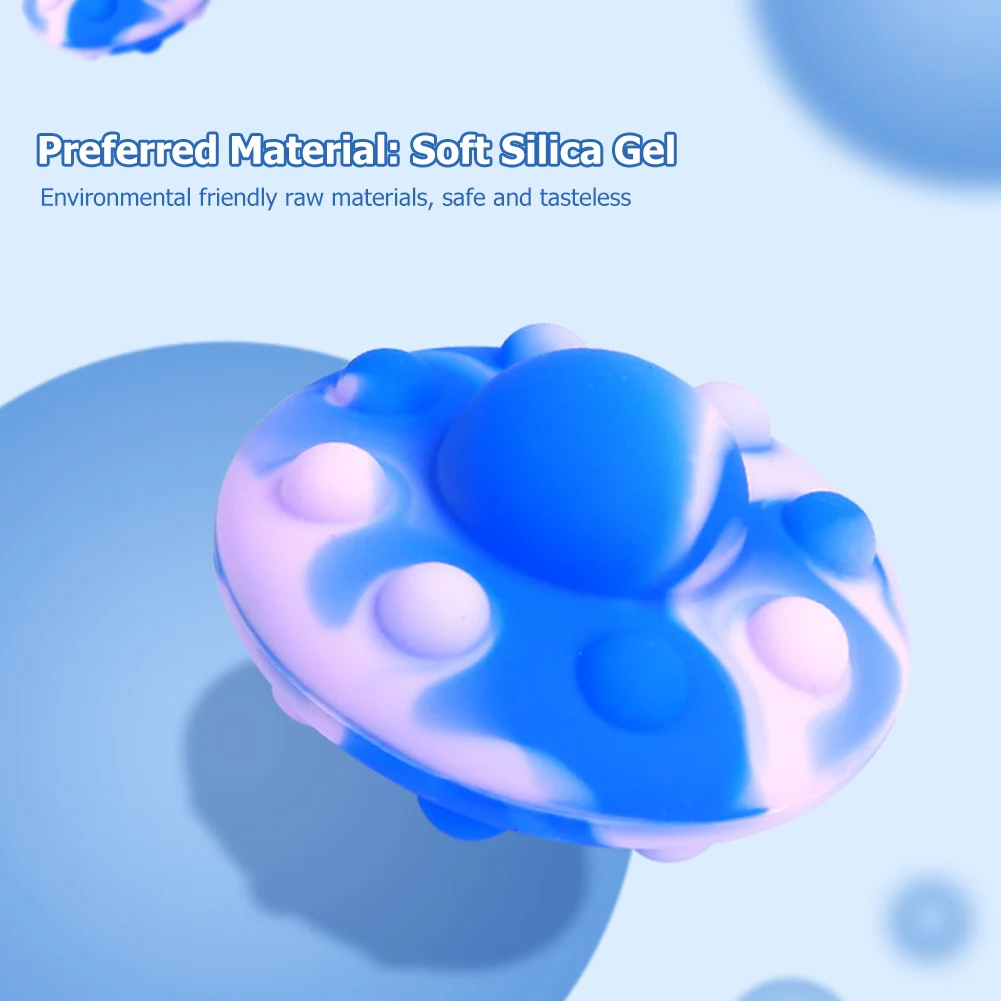 3D НЛО летающая тарелка пузырьковый мяч для стресса игрушки-антистресс