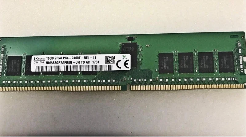 

RAM 16G 2RX8 DDR4 PC4-2400T REG ECC memory HMA82GR7AFR8N-UH