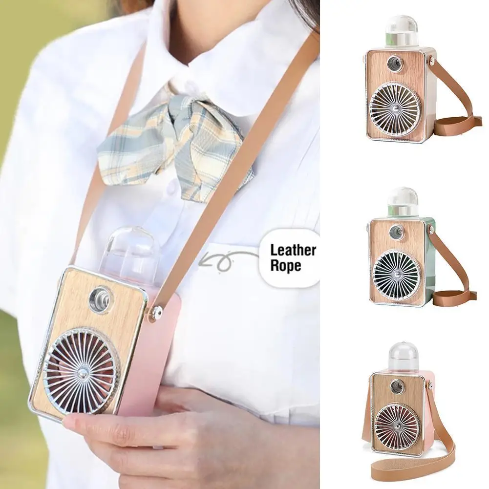 Настольный мини-вентилятор с подвесной шеей для студентов карманный складной