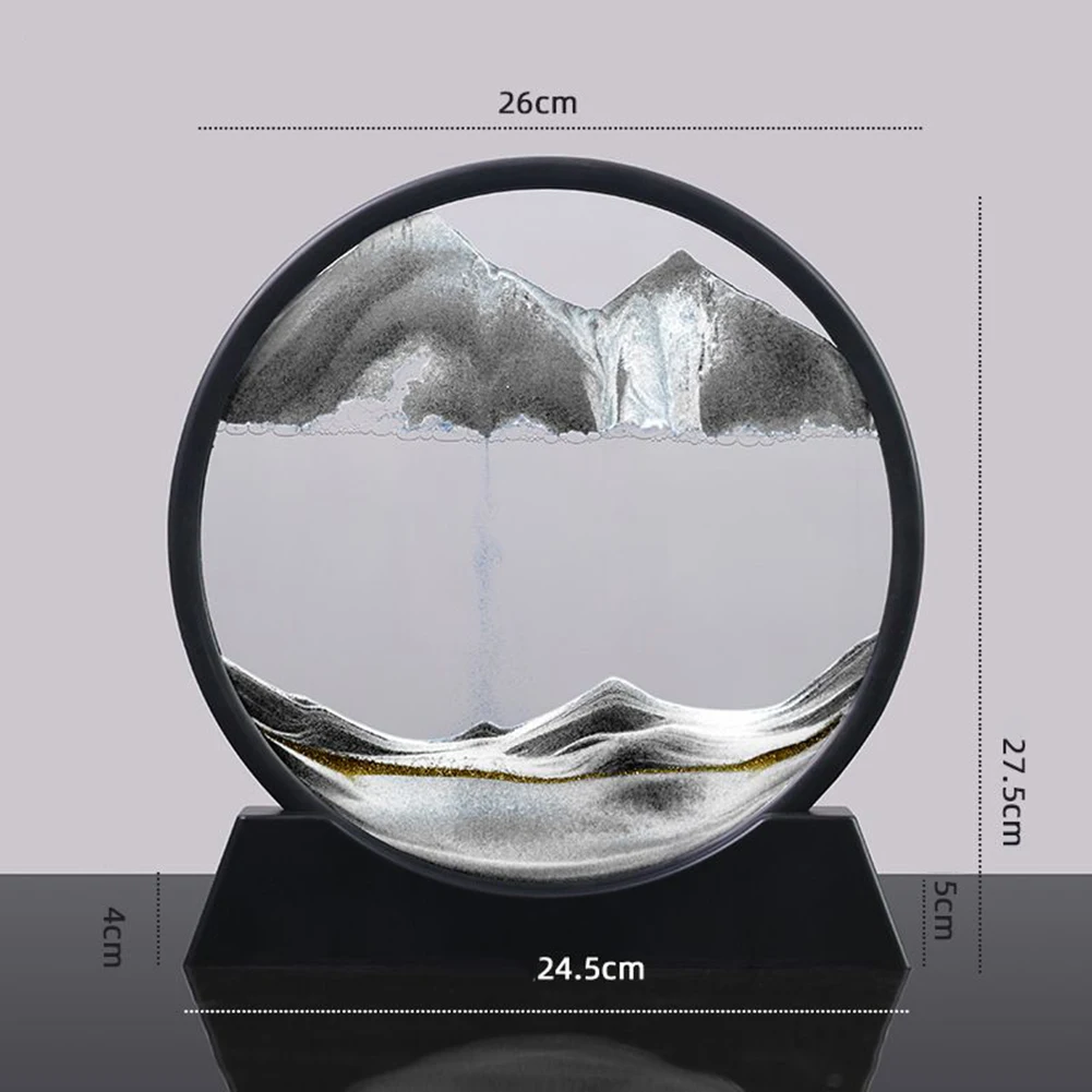 

Художественная живопись глубоководный песок движущийся песок художественная картина круглый стеклянный песок живопись 3D глубоководный П...