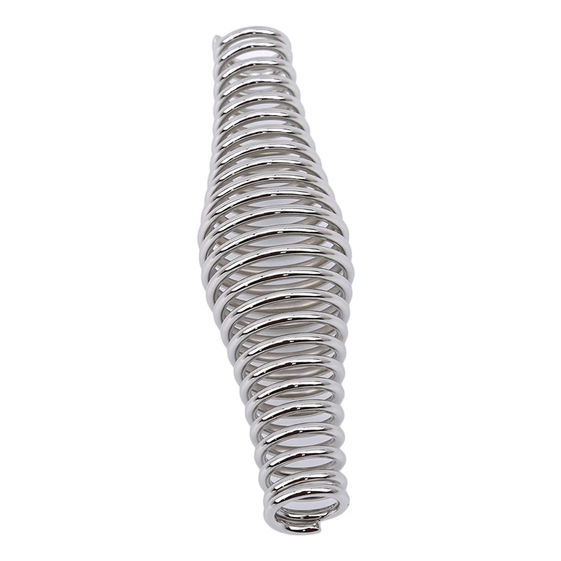 

1pc BBQ Stainless Steel Handle Spring Wood Furnace Stove Smoker Elastic Steel Roll Barbecue Accessories Tools