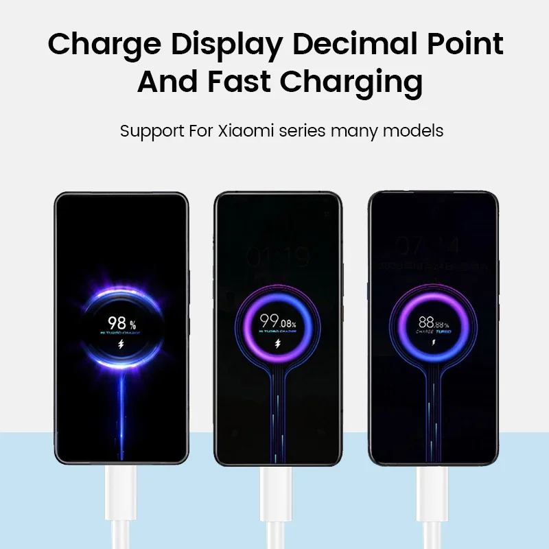 Кабель USB Type-C для Xiaomi PD3.0 67 Вт 6A зарядный кабель Mi 11 12T 13 Ultra Redmi Note 9 10 POCO X5 Pro