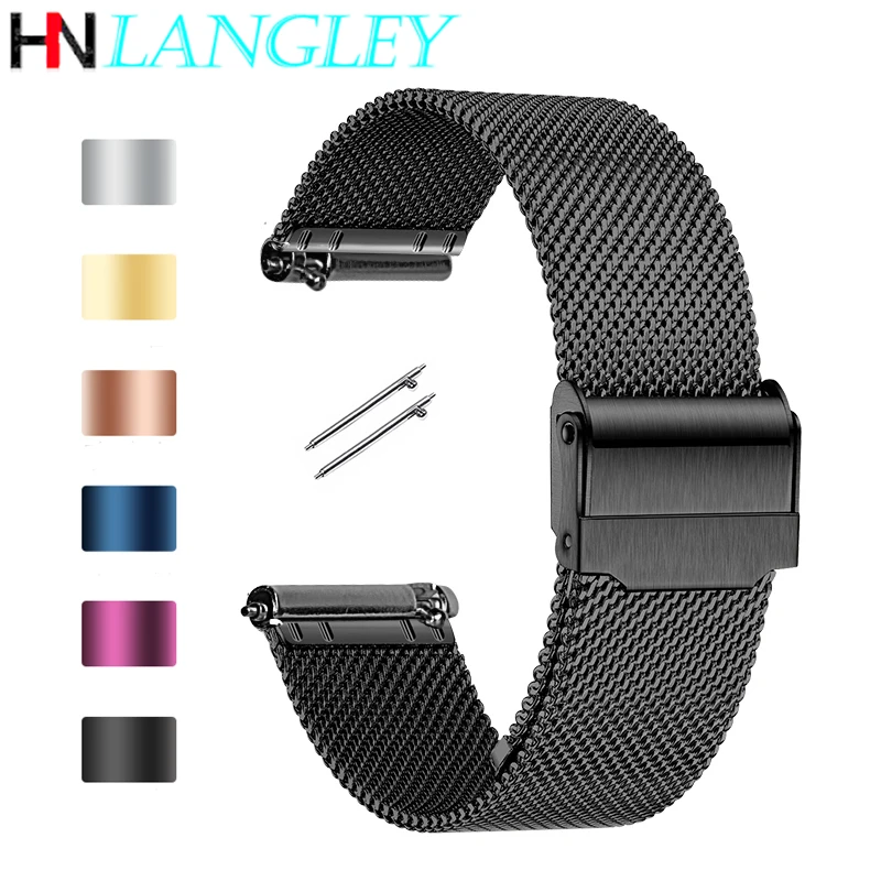

22mm 20mm Watch Band Strap for Samsung Galaxy Watch3/4 Active 2 Band for Gear S3/S2 Strap for Galaxy Watch 42mm 46mm 41mm 47mm