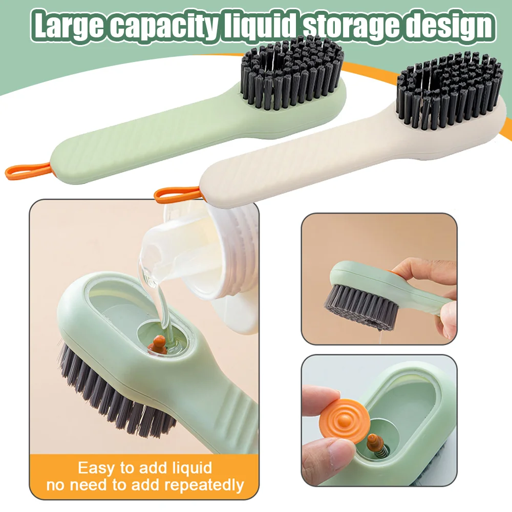 

Новая многофункциональная щетка для чистки, автоматический разряд жидкости, Глубокая очистка, щетка с мягкой щетиной для стирки и ежедневн...