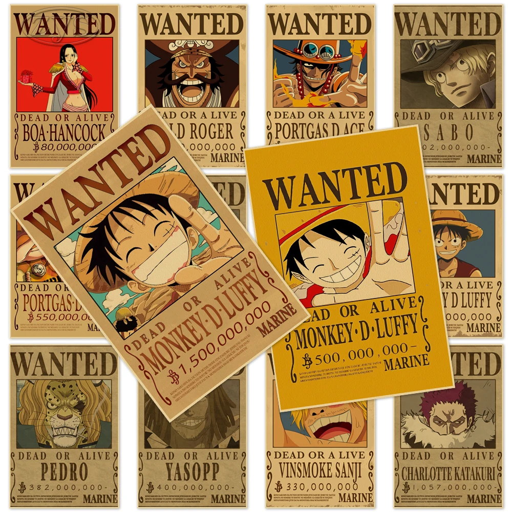 Принты цельный плакат Art Monkey D. Luffy живопись винтажная роспись Vinsmoke Sanji Декор